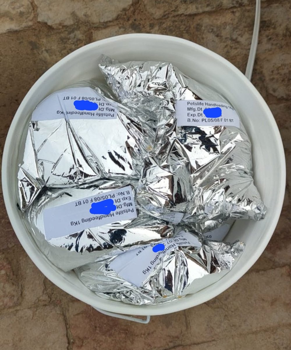 GKPets1's tweet photo. G K Pet's 

Petslife Handfeeding Formula 

250 Grams
500 Grams
1 Kg
15 Kg Breeder Bucket 

Available in Best Discounted Price from MRP 

Delivery Possible all Over India

Call or Whatsapp 9884555888 for Price and Orders https://t.co/GzEgX4afUL