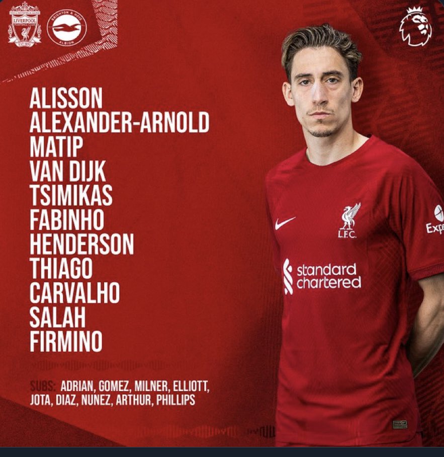 Kit_Rankings's tweet photo. @OfficialBHAFC The Premier League returns and it’s time for a kit battle! Brighton travel to Liverpool today. Brighton win this battle, as their classic stripes and yellow trim beat the iconic but rather plain top for the Reds. 8/10 vs 7/10. #LIVBHA #Liverpool #Brighton https://t.co/dY30cTay9t