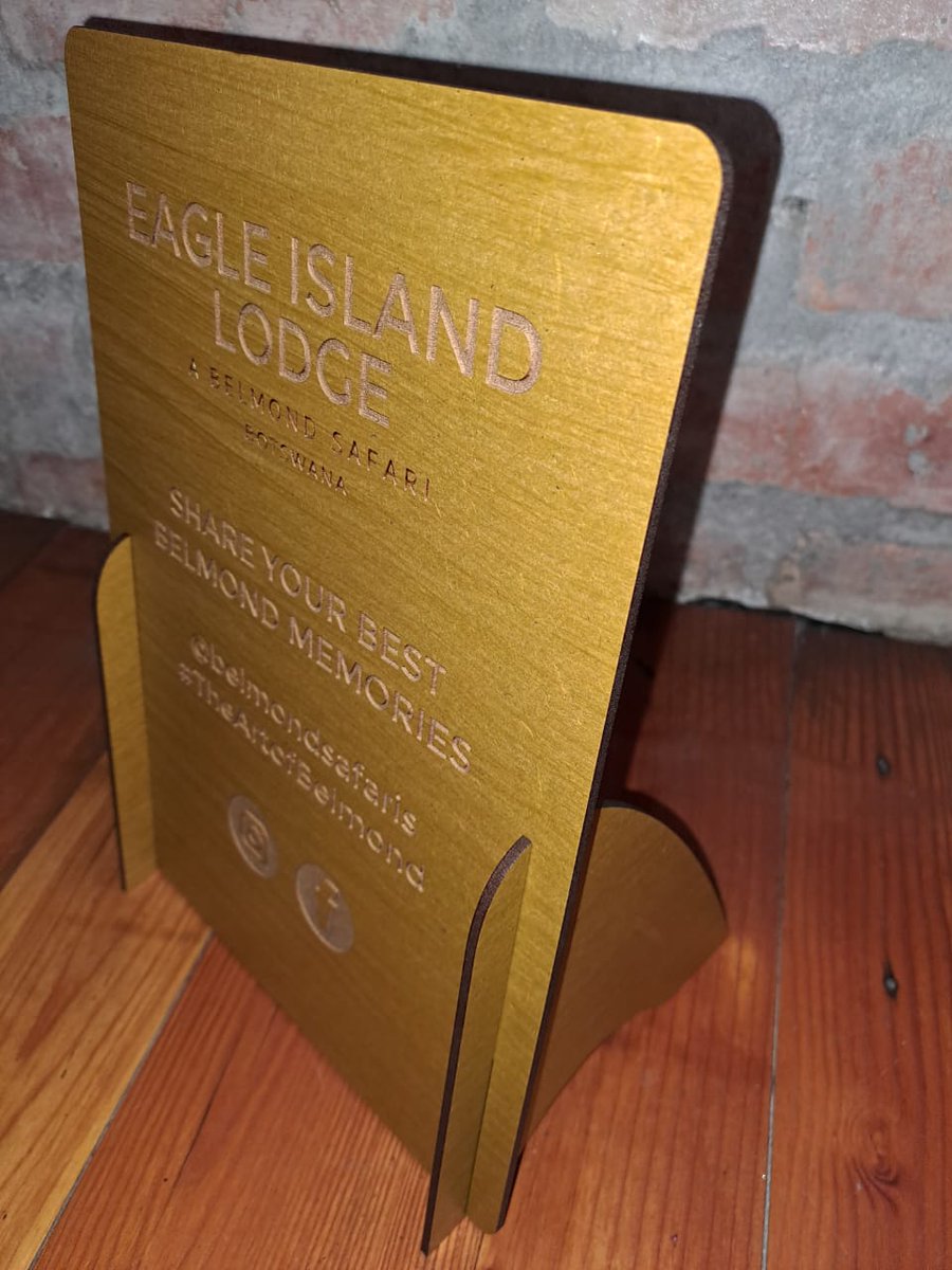 PurplePuppySt's tweet photo. Wood (3mm stained MDF) Desk Plaques, designed and laser cut for the Belmond Group - another happy client 😀
#luggagetag #corporategifts #tourism #Hospitality https://t.co/XPouPV0vkf