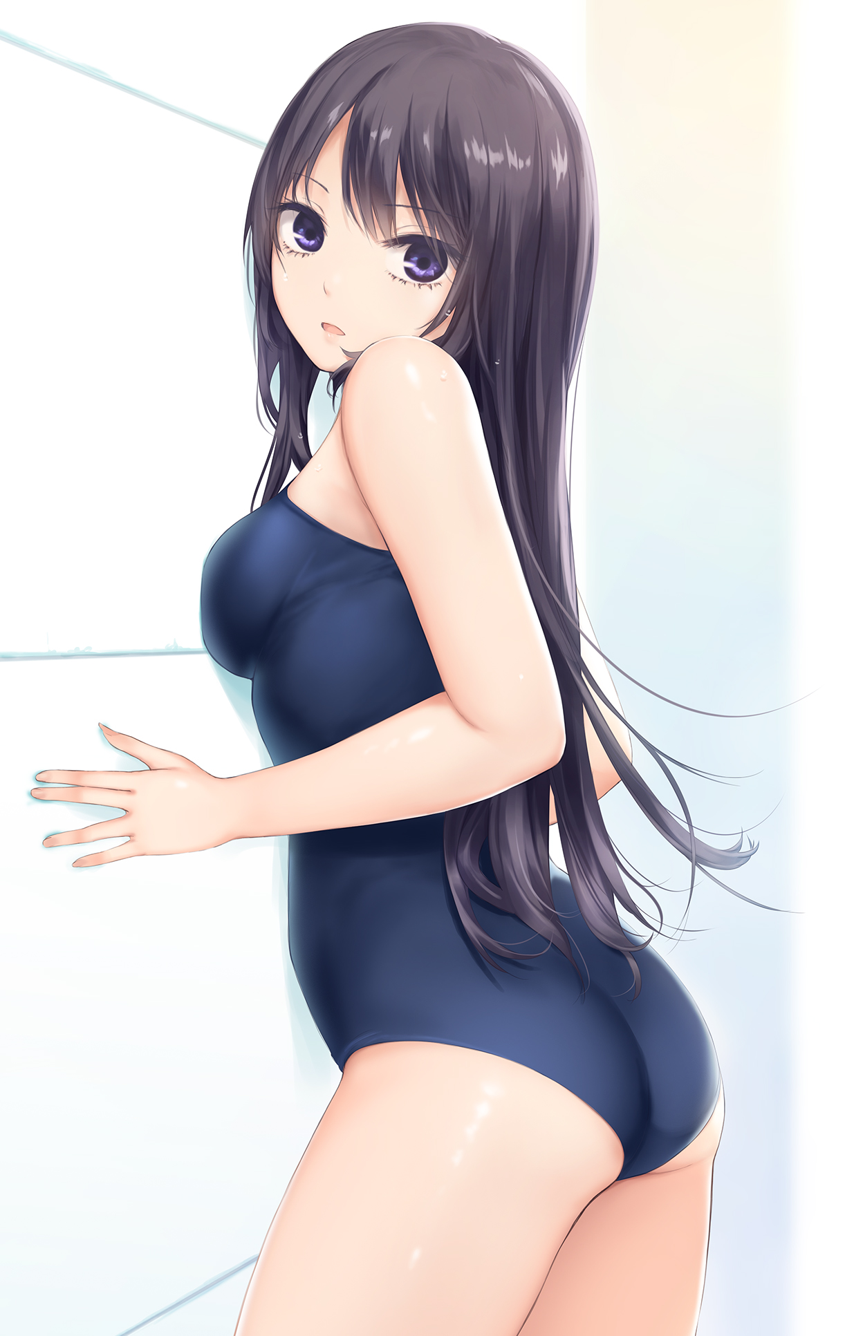 珈琲貴族　白峰莉花　「白峰さん スク水」　キャンバスアート・額装 珈琲貴族 白峰莉花 「白峰さん スク水」 キャンバスアート・額装