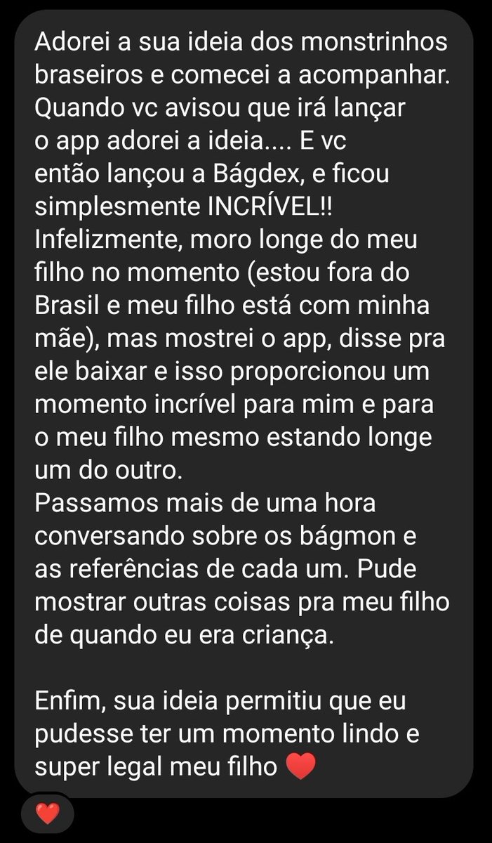 souobag's tweet photo. Relatos como esse me dão toda a força que eu preciso 🥹💙 #bagdex https://t.co/9LshbmX75I