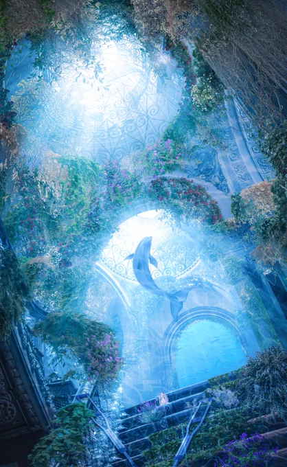 #あなたのあお色の作品を見せてください 