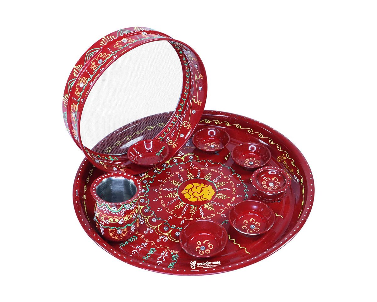 GoldGiftIdeas's tweet photo. "12 Inch Achyuth Hand Paint Karwa Chauth Thali Set"

https://t.co/uiTgGe2M0l

Beautifully Decorated Karwa Chauth Set with Steel Puja Thali, Chalni and Lota. You can use only Pooja Thali on daily home pooja, festival pooja and any other traditional day.

#karwachauth2022 #thali https://t.co/a5zaprdq6z
