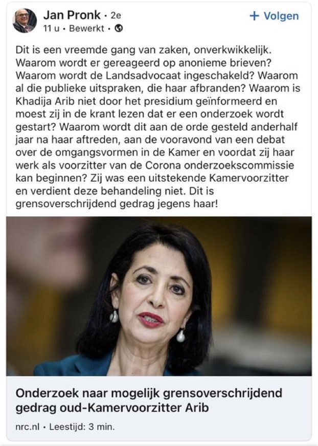 Terecht vragen van Jan Pronk #Arib