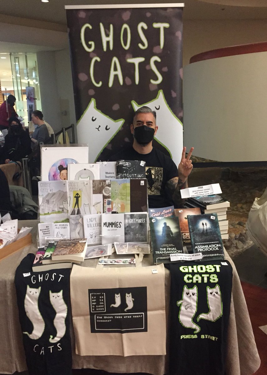 All set up for #Canzine <a href="/brokenpencilmag/">Broken✄Pencil✎Magazine</a>! Come find <a href="/brianfhclement/">Brian FH Clement</a> and pick up some of the mountain of stuff. Everything super cheap! Free books! No kidding! Here til 5! (The Toronto reference library is a much bigger space than the AGO 😅)