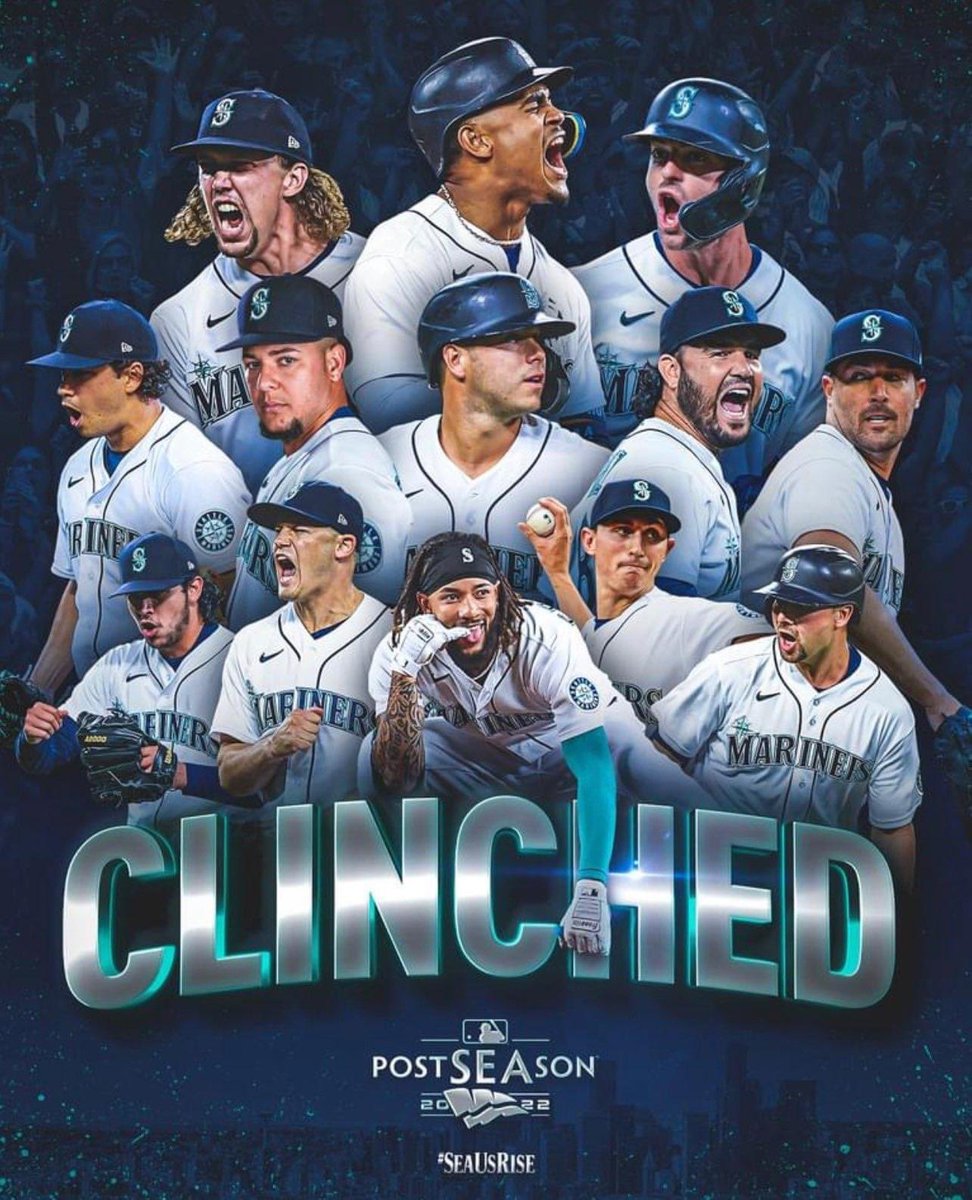 RoadQueen1967's tweet photo. WE DID IT!!! After 21 freakin years!!! #seeusrise #SeattleMariners #yagottalovetheseguys #postseasson #wildcard #neverquitfighting https://t.co/t8zkcvZXrH