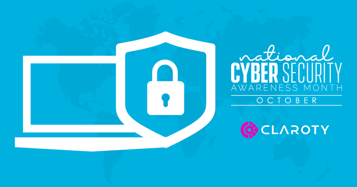 Claroty's tweet photo. Today marks the beginning of National Cybersecurity Awareness Month. @Claroty remains dedicated to helping protect our nation from cyber attacks and helping all everyone stay safe and secure online. Download our State of #XIoT Security: 1H 2022 here: https://t.co/S7qZ0heZ5P https://t.co/fhUQ2RIgg5