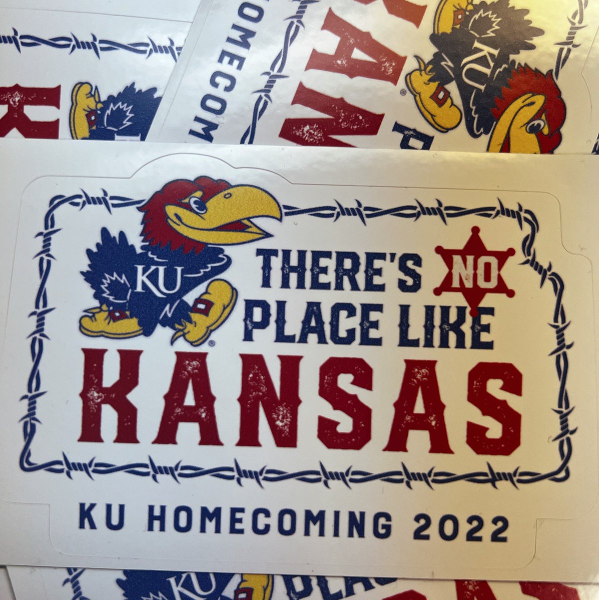 Happy Homecoming day! We can't wait for the game! Make sure you stop by the store to get some gear and this week's sticker 💙 ❤️