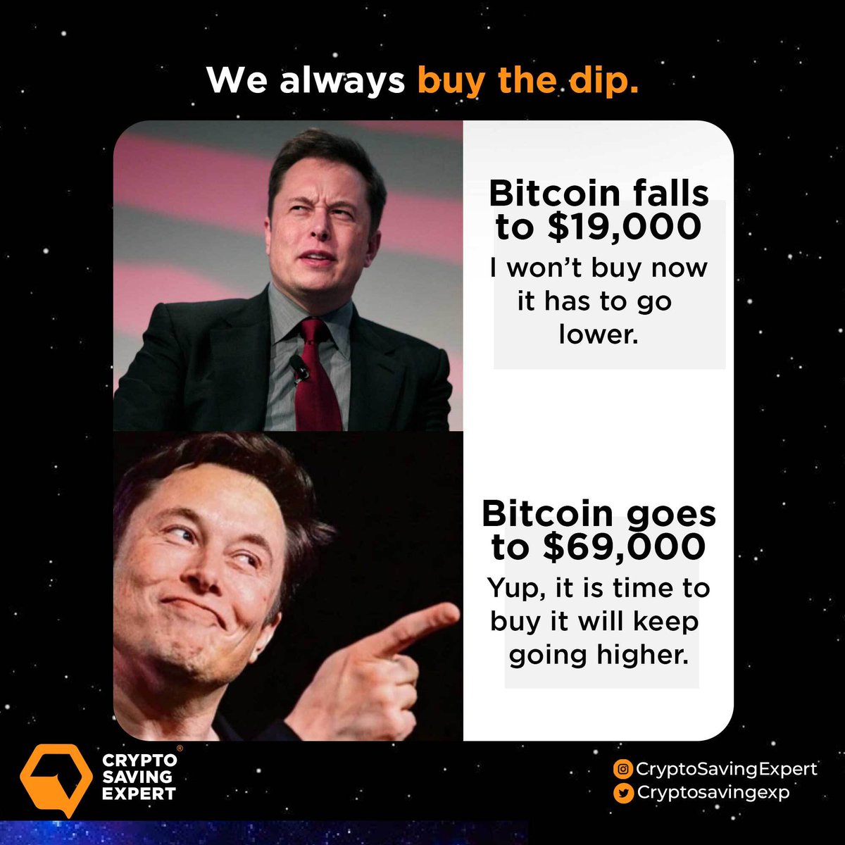 CryptoSavingExp's tweet image. Do you buy the #bitcoin dip?  💰