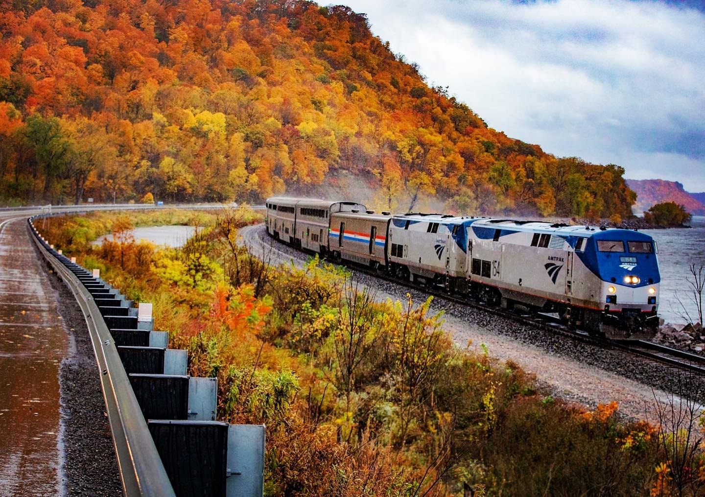 Amtrak on Twitter "October was meant for train rides wrapped in red