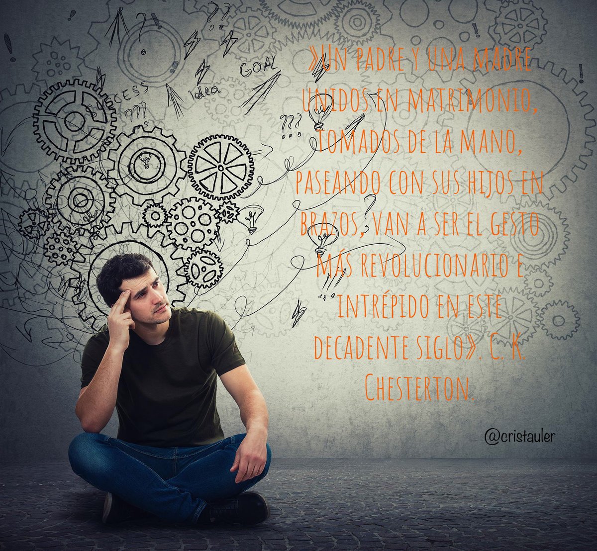 Cuando lo revolucionario es no ser revolucionario… ⁦#valores #chesterton