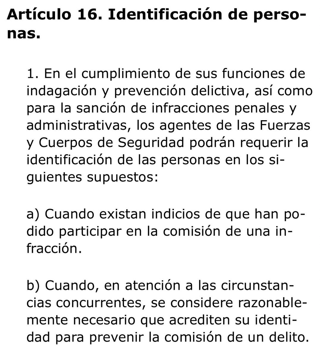 LUUCCIOO's tweet photo. @AlexIrongirl @abcdesevilla Cuando sea necesario para denunciar una posible infracción administrativa o para prevenir la comisión de un delito https://t.co/gejXjTbbn8