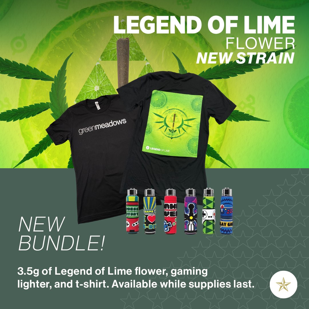 Greenmeadows's tweet photo. New Strain Alert! 🚨

Legends of Lime is coming in HOT this weekend!

Coming from a blend of Zelda x Key Lime Pie, our newest organic cultivar has a zesty, limey flavor, with an incredibly smooth exhale and an immediate head high.

Flower or Vape... Which do you prefer? https://t.co/cXkKjPl3an