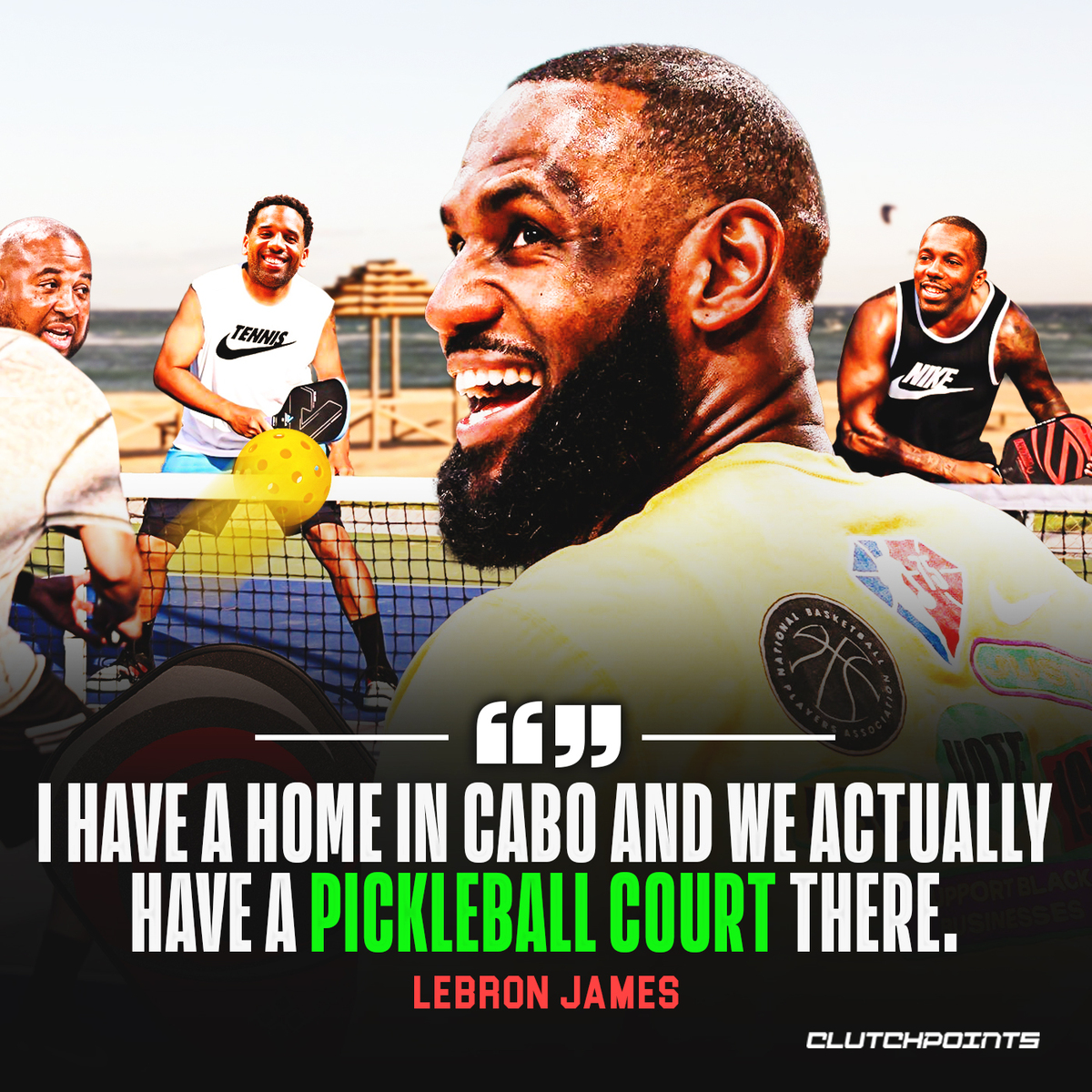 ClutchPoints on Twitter "LeBron James was already playing pickleball