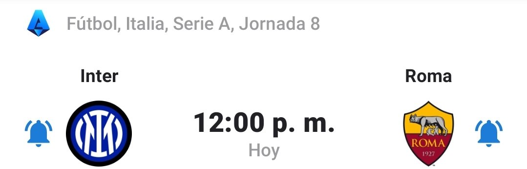 Un pelú' de 🇨🇺 Boris 10 Leiva ⚽️⚾️🎧🎵🎙 (@boritin10) on Twitter photo Hoy estaremos en vivo desde <a href="/telegram_es/">Telegram en español</a> con el partido de #SerieA: <a href="/Inter_es/">Inter</a> vs. <a href="/ASRomaEspanol/">AS Roma en Español</a>
12:00 p.m. hora de 🇨🇺
Enlace para unirse: t.me/FutbolReturn?l…
Junto a <a href="/ReturnFutbol/">Fútbol Return</a>, <a href="/Nqvf22/">Noticias Que Viva el Futbol</a> y <a href="/CirculodEspera/">Círculo de Espera</a> Hoy estaremos en vivo desde <a href="/telegram_es/">Telegram en español</a> con el partido de #SerieA: <a href="/Inter_es/">Inter</a> vs. <a href="/ASRomaEspanol/">AS Roma en Español</a>
12:00 p.m. hora de 🇨🇺
Enlace para unirse: t.me/FutbolReturn?l…
Junto a <a href="/ReturnFutbol/">Fútbol Return</a>, <a href="/Nqvf22/">Noticias Que Viva el Futbol</a> y <a href="/CirculodEspera/">Círculo de Espera</a>
