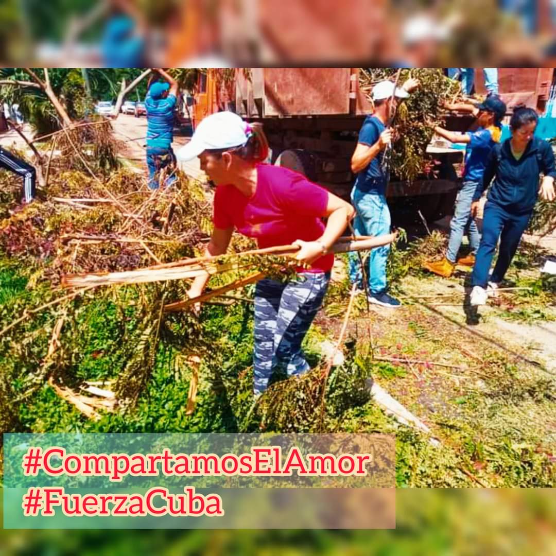 Ayudar a la #Recuperación,  es también amar a #Cuba, es andar con su gente, haciendo, aportando, poniéndole corazón a la obra.

#CompartamosElAmor nuevo reto de amor.
#FuerzaCuba 

<a href="/aylinalvarezG/">Aylín Alvarez García</a> gracias por compartir este ejemplo.
#FuerzaCuba