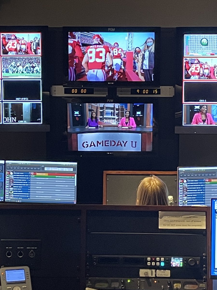 ⁦<a href="/TheCarlyMurray/">Carly Murray</a>⁩ &amp; ⁦<a href="/amayawardd/">Amaya Ward</a>⁩ launch another week of award winning ⁦<a href="/Gameday_U/">GamedayU</a>⁩. ⁦<a href="/AshVanDeVelde/">Ashley Van De Velde</a>⁩ &amp; ⁦<a href="/dylanriveratv/">Dylan Rivera</a>⁩ in Ft Worth setting up ⁦<a href="/OU_Football/">Oklahoma Football</a>⁩ vs TCU. It’s October! ⁦<a href="/GaylordCollege/">Gaylord College</a>⁩ ⁦<a href="/UofOklahoma/">University of Oklahoma</a>⁩