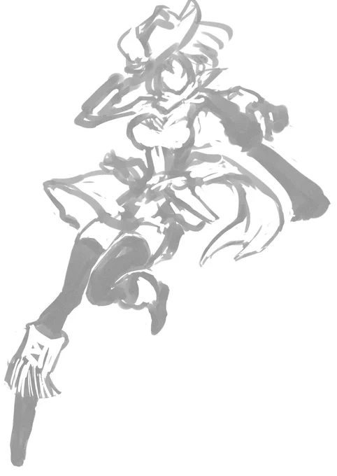 武器ウマ娘シリーズで大ラフ4枚描いた一日でした 