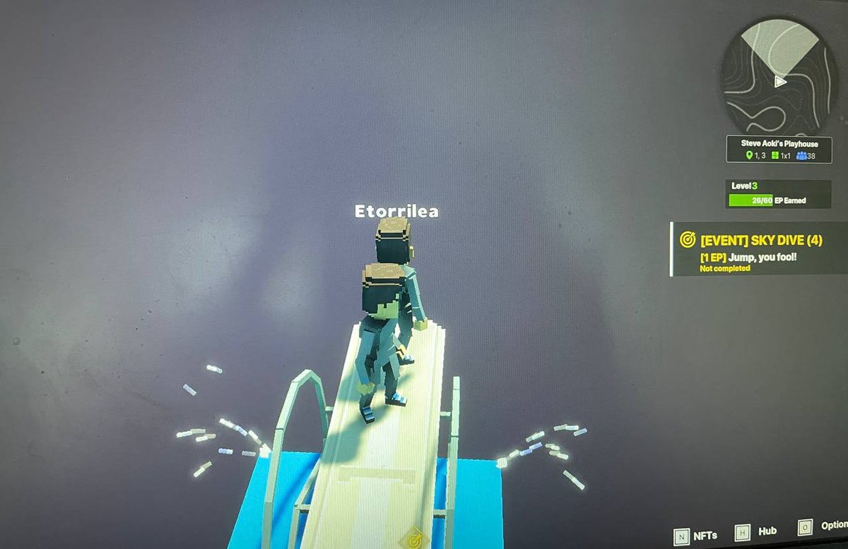 JoboroDai's tweet photo. @TheSandboxGame @steveaoki I just participated in the #SandboxAlphaS3Giveaway for a chance to win 500 SAND! Found the high diving board in @steveaoki's Playhouse, check out my screenshot below!
👇 https://t.co/sHL64jyVx1
