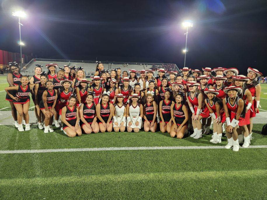 DVCardinalCheer's tweet photo. We had a blast at last night’s game V westlake! Our spirit organizations are the best of the best! We love our Cardinal Belles and Band! #cheernation @DVHS_DANCE https://t.co/LUTqv6Rcez