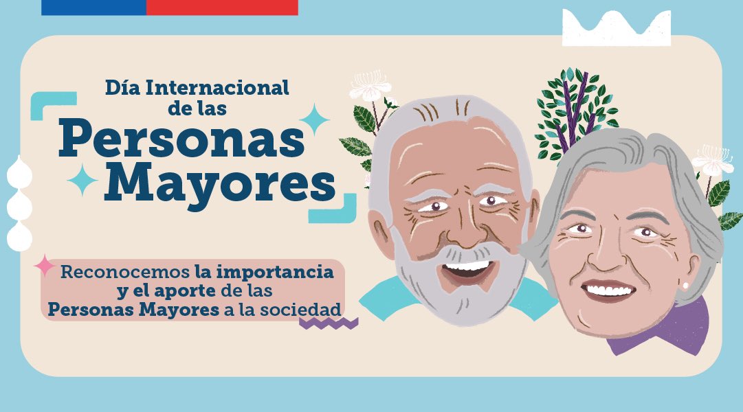 El el #DiaInternacionalDeLasPersonasMayores queremos reconocerlos, destacarlos y decirles que seguiremos trabajando por impulsar una política de envejecimiento digno, activo y saludable, como la adjudicación este año de 53 nuevos centros diurnos comunitarios.
