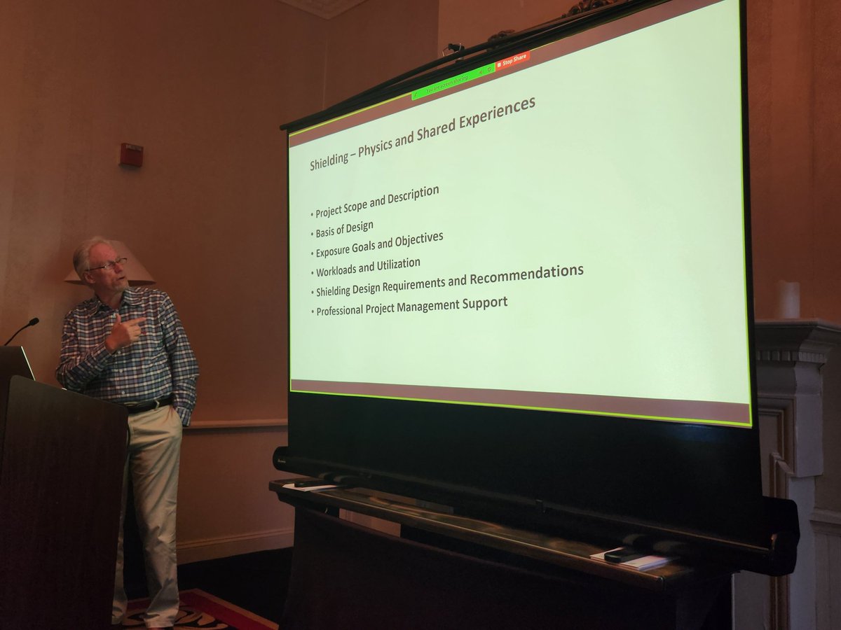 trueMACAAPM's tweet photo. Arnie Able from Aspekt Solutions presenting his extensive experience designing radiation rooms and vaults, at MACAAPM 2022 Annual Meeting. https://t.co/xSoqWfyGvd