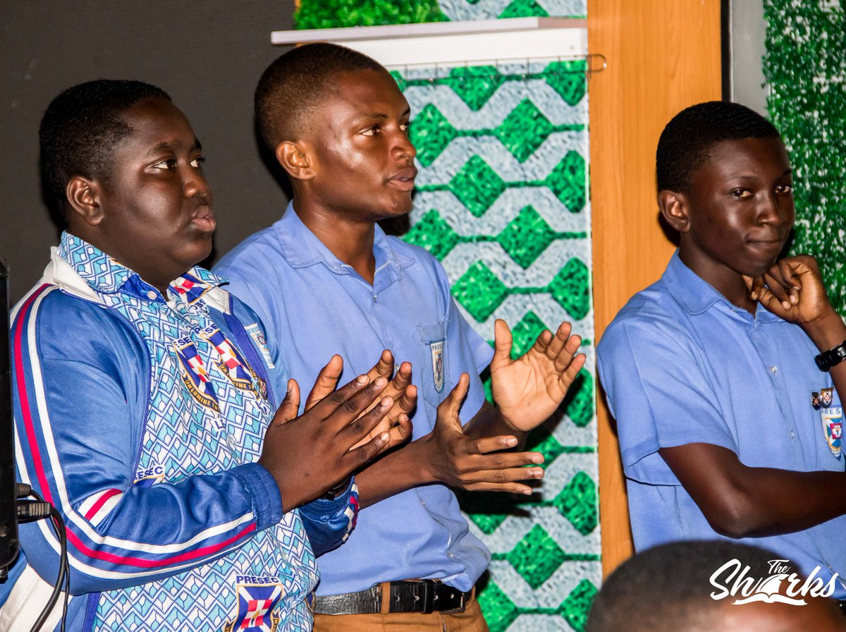 thesharksquiz's tweet photo. Another lead for Presec Legon
At the end of Round 3
St. Augustine's College 5
Presec Legon 25
Showing on TV3 and streaming on our Facebook and YouTube pages.
https://t.co/BOb44AZycX
#TheSharks
#SharksAt5 https://t.co/g95uXOEeWh