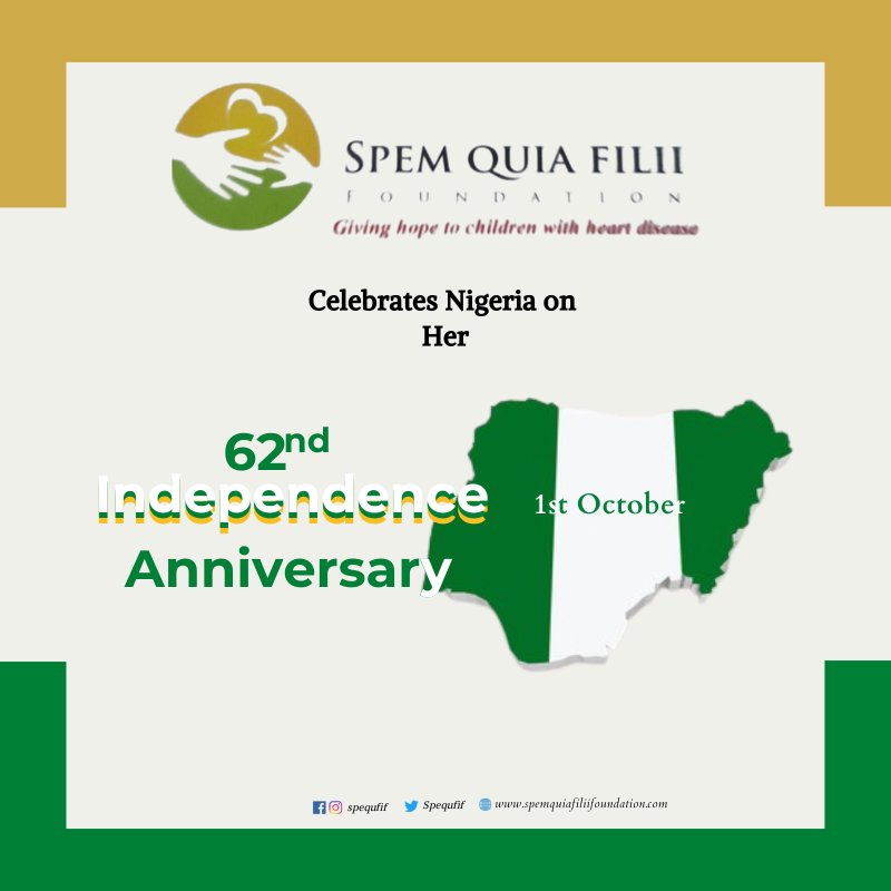 Happy 62nd Independence Anniversary to Nigeria 🇳🇬

#IndependenceDay2022 
#Nigeria
#spequifif