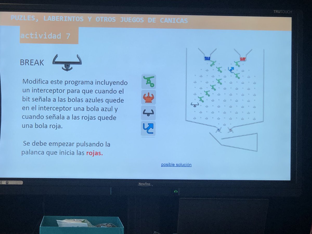 EvaMaria_Gomis's tweet photo. Programando con un ordenador de canicas #TuringTumble 👉lll Congreso nacional Scientix 2022                   #PensamientoComputacional #Programacion #MUNCYT #ScientixSpain @Embajadores @educaINTEF @scientix_es @eu_schoolnet @Educarm https://t.co/vIKbRPFeWr