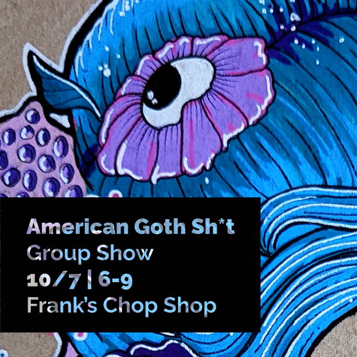 DesAmbMoore's tweet photo. 1 of 4 new paintings. Keeping it spooky.

10/7 | 6-9
Frank's Chop Shop https://t.co/xAA8hs7qnZ