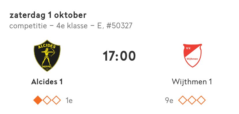 2e speelronde voor zaterdag1 thuis tegen ⁦<a href="/vvWijthmen/">vvWijthmen</a>⁩.