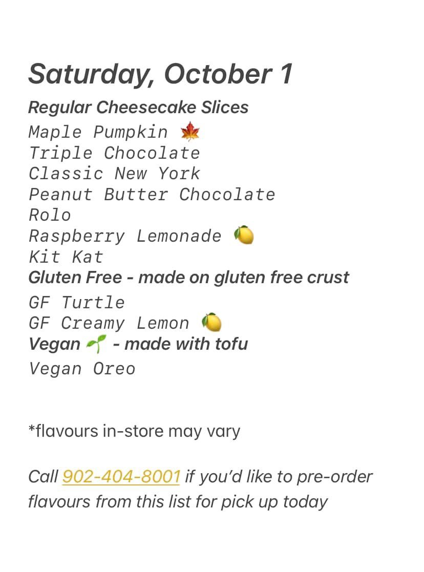 A Saturday with cheesecake is a Saturday indeed!