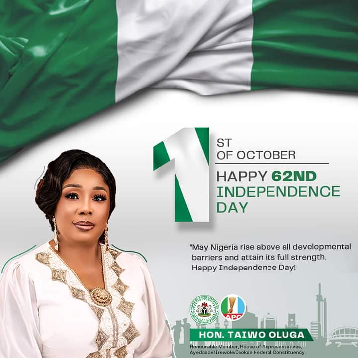 TaiwoOluga4ReP's tweet photo. May Nigeria rise above all development al Barriers and attain its full strength. Happy Independence Day!!! https://t.co/9cR7YFJW0B