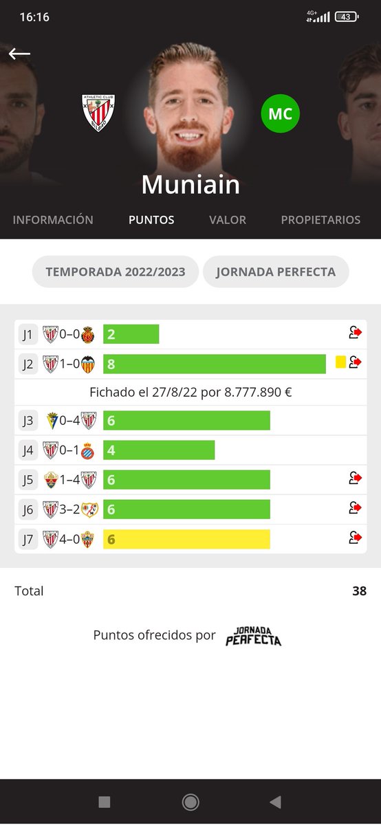 DavidMartinezEs's tweet photo. @DudasFootball @jimmy_poppa89 Veo que la gente critica como puntúa Muniain, si es el rey del 6 sin gol, y 2-3 goles te duele marcar, si que es verdad que ha bajado mucho, porque yo lo compre por valor de mercado casi, pero lo veo bastante regular y el Bilbao tiene buena pinta este año https://t.co/5T18bfV24B