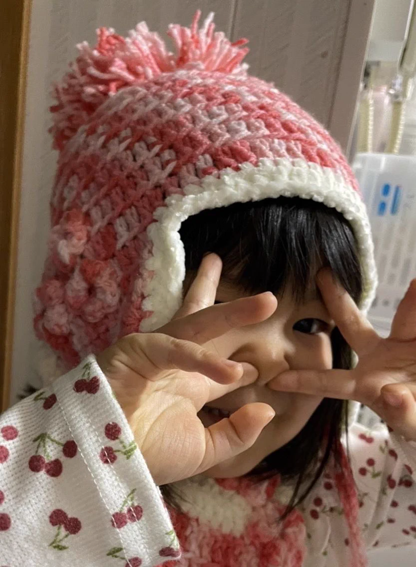 @taepii @magami_tobazu 私もそれで編んだのですが
段々霜降り肉に見えてきましたwww 
