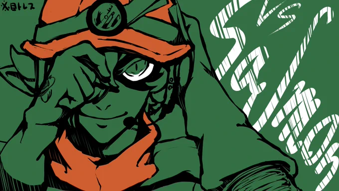 ✿ダーク尺余りの手直しの間、お茶濁しのサムネイル画像です。トレス絵です。 