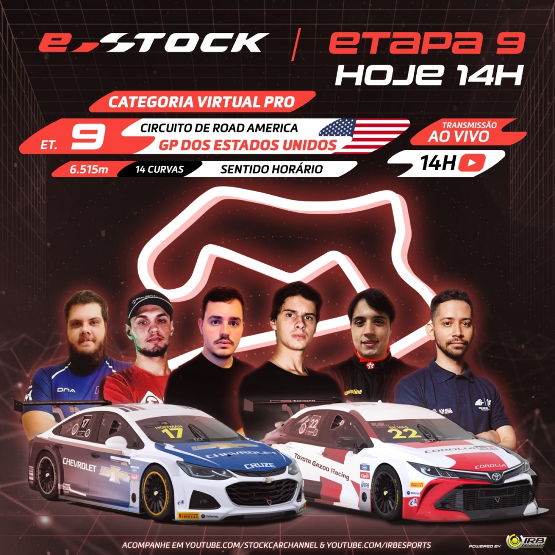 stock_car's tweet photo. Abrimos o mês de outubro com corrida!
Sim, hoje temos mais uma etapa da nossa #estock, no mítico traçado de Elkhart Lake!
É logo mais, às 14h!
Organização @irbesports https://t.co/xUsf62C1FM