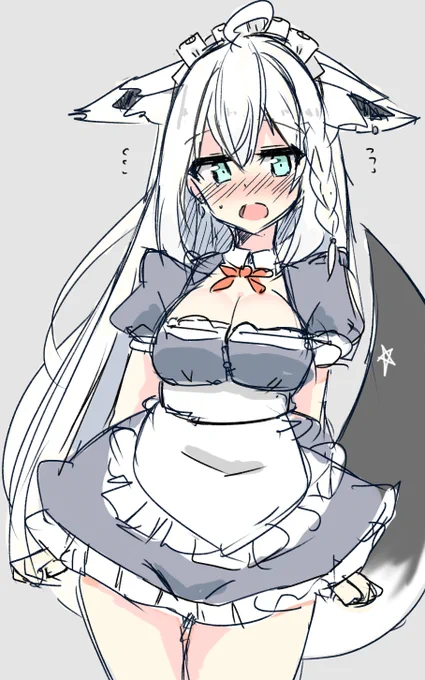 メイド白上#絵フブキ 