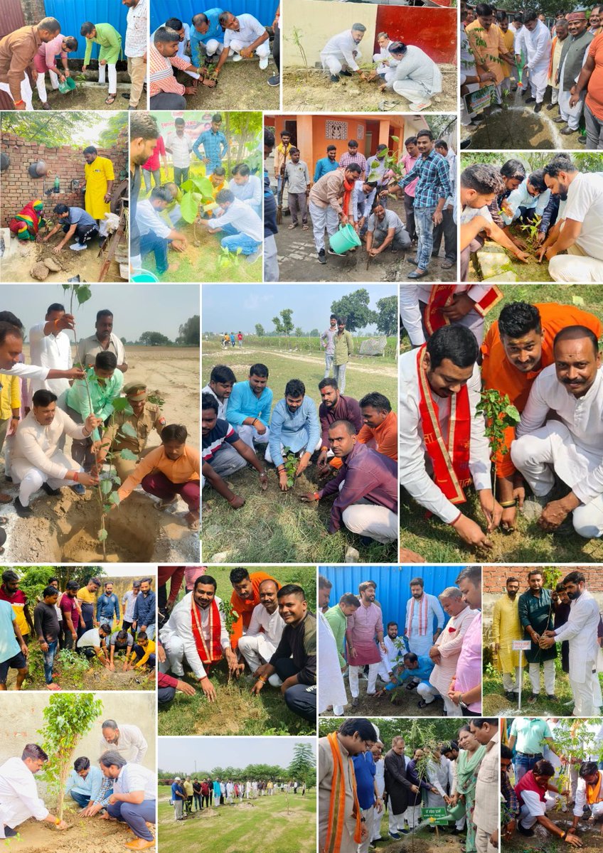 RajuBistaBJP's tweet photo. प्रधानमंत्री श्री @NarendraModi जी के जन्मदिवस के उपलक्ष्य में @BJP4India द्वारा चलाए जा रहे #सेवा_पखवाड़ा अंतर्गत @BJYM4UP द्वारा आज प्रदेश के सभी 98 सांगठनिक जिलों में वृहद #वृक्षारोपड़_कार्यक्रम_अभियान संपन्न हुआ।

इस पुनीत कार्य में सम्मिलित सभी युवाओं को हार्दिक शुभकामनाएं। https://t.co/q1fJYLpUOU
