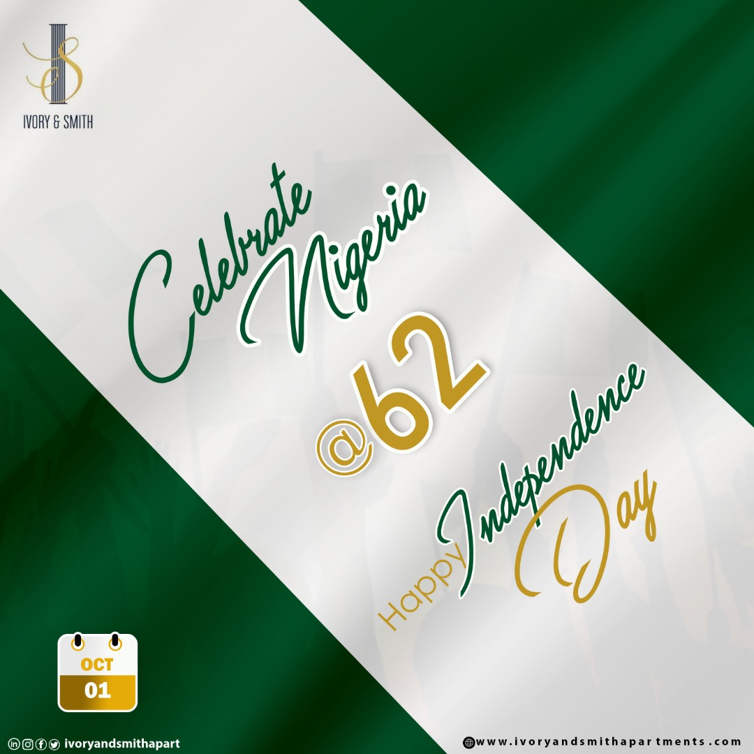 ivoryandsmith's tweet photo. We are a nation of great people.
May we live and impact each other positively for our good and the good of Nigeria.
#HappyIndependenceNigeria #NigeriaIndependence #IndependenceDay2022 #lekkishortlets https://t.co/V6dBZYfzCE