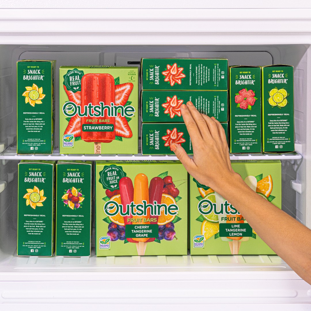 Hello October. A new month, it's time to stock up the freezer with more Outshine Snacks 🛒