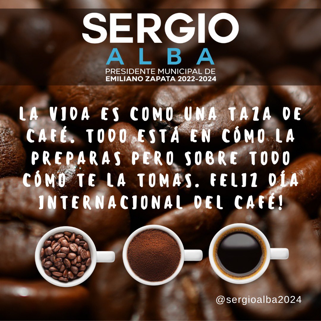 sergioalba2024's tweet photo. Hoy 1 de #Octubre es el #DiaInternacionalDelCafe , la segunda bebida más consumida en el mundo después del agua. 

¡Tengan un excelente día! ☕️ #cafémexicano #Cafecito #café #DiaDelCafe https://t.co/9xPHJljsYG