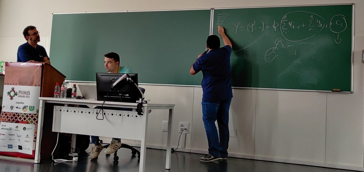APSL (@apsl_tech) on Twitter photo <a href="/PyConES/">PyCon España - 🦋 @es.pycon.org 🦋</a> Decía la <a href="/PyConES/">PyCon España - 🦋 @es.pycon.org 🦋</a> que la charla de nuestros compañeros en la #PyConES22 parecía «complicada». Pues bien: han tenido problemas con el proyector y, aun así, han sabido explicar la previsión de series temporales con… ¡pizarra y tiza! <a href="/PyConES/">PyCon España - 🦋 @es.pycon.org 🦋</a> Decía la <a href="/PyConES/">PyCon España - 🦋 @es.pycon.org 🦋</a> que la charla de nuestros compañeros en la #PyConES22 parecía «complicada». Pues bien: han tenido problemas con el proyector y, aun así, han sabido explicar la previsión de series temporales con… ¡pizarra y tiza!