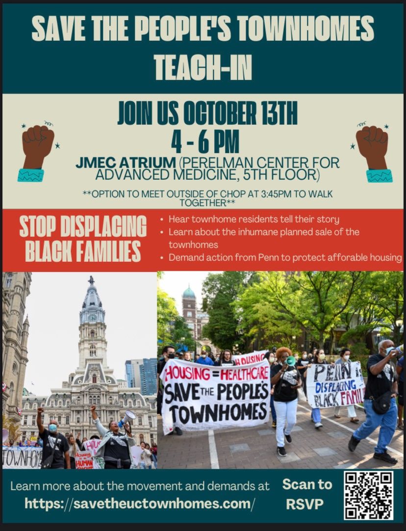 This teach-in organized by workers and students at Penn Medicine!