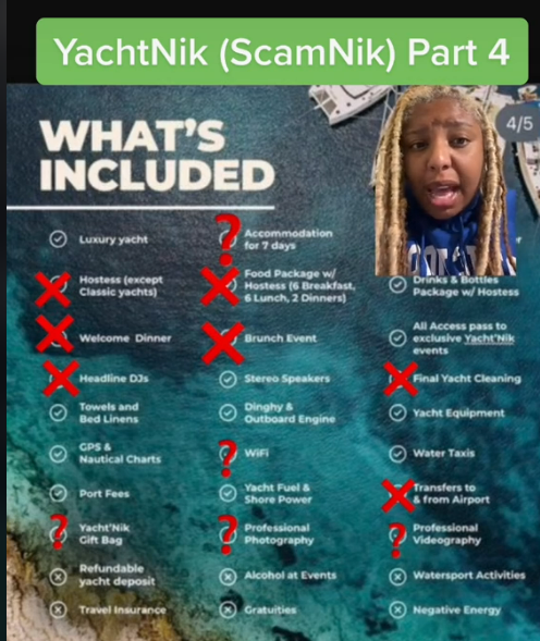 lipstickalley's tweet photo. Travel Noire promoted a yacht week that left black professionals stranded on roach infested boats and out of thousands of dollars https://t.co/O56Z2X4B7j #yachtnik https://t.co/O9B86kChlF