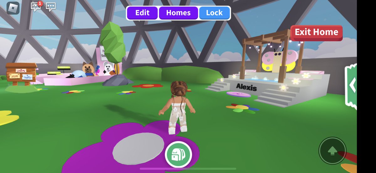 JeepWave5's tweet photo. Lions and tigers and bears, oh my?!Ummm more like: lion, dog, bear, bird, and frog, oh my! 🤣 Pet and baby area in my Biodome house. #adoptme #playadoptme #adoptmebuilds @PlayAdoptMe https://t.co/Kb3Bi45Tld