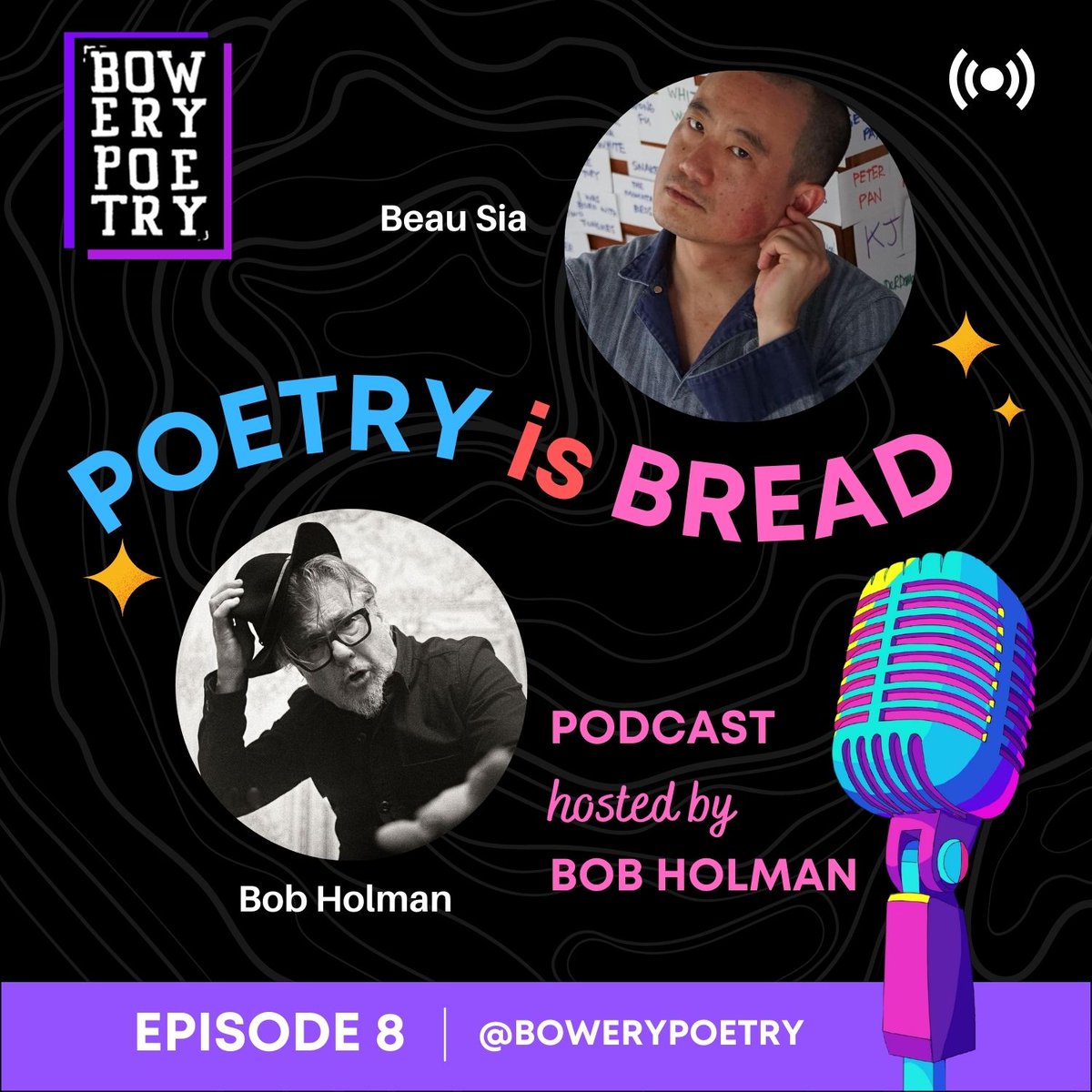 Episode 8 of “Poetry is Bread” w/ host @BobHolmanPoet and Tony Award winning poet and world-renowned performer @beausia on poetry slams to theater & film. Listen: bowerypoetry.podbean.com @GlobalTiesUS @ECAatState @CultureAtState @exchangealumni @StateDept...