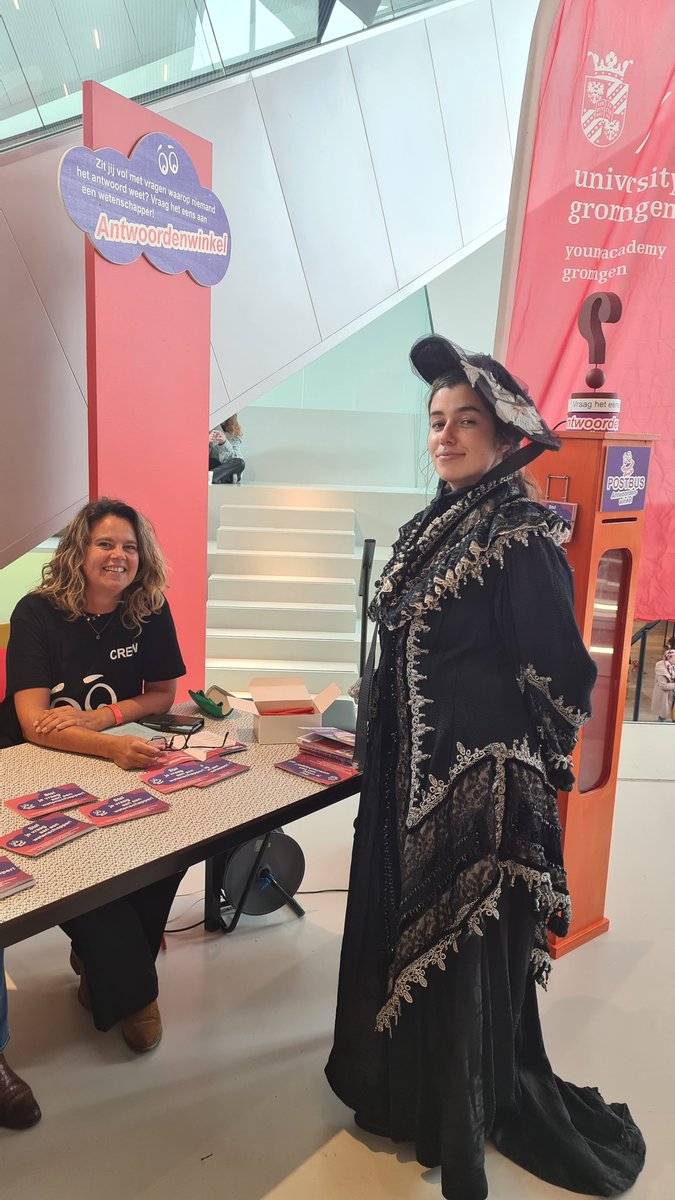 AlettaJacobsSPH's tweet photo. Have you not met Aletta Jacobs yet at the @forum_groningen? Hurry, just 30 minutes left till the end of the @ZpannendZernike festival! @forum_groningen @univgroningen #ZpannendZernike #ERN2022 https://t.co/jG6qfgUiJu