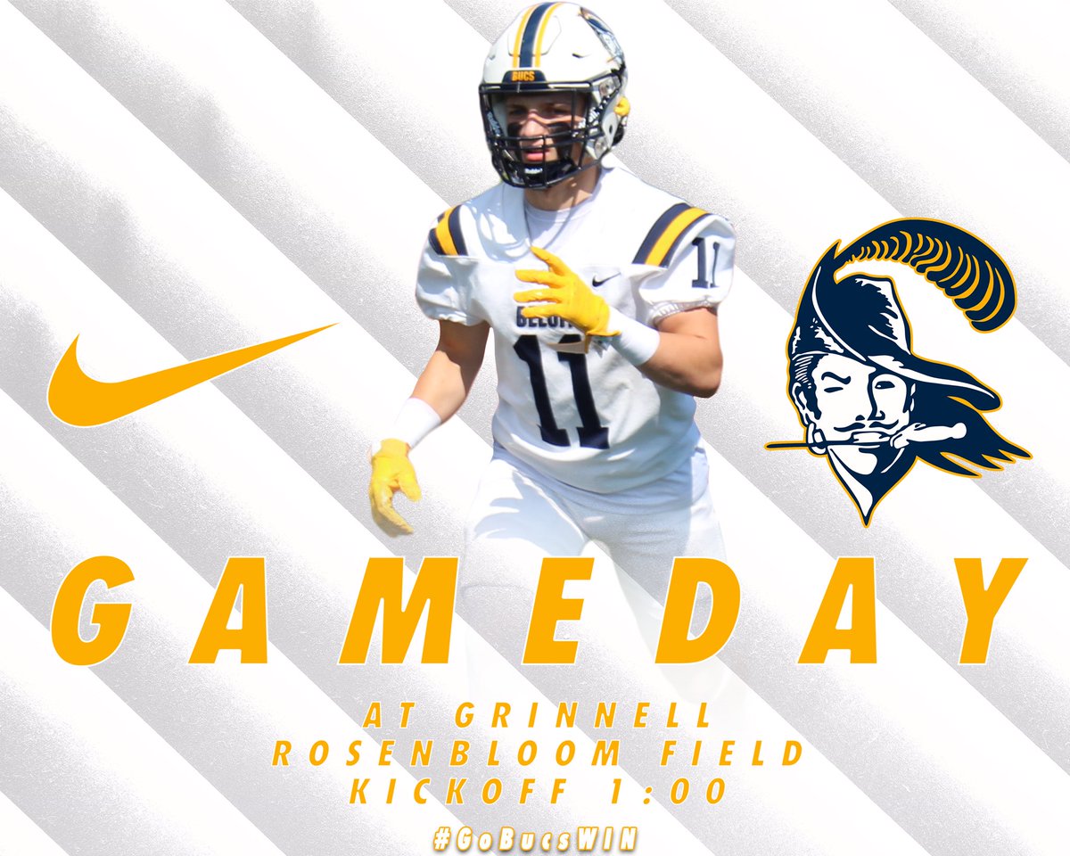 BeloitBucsFB's tweet photo. GAMEDAY! On the road this week! Here is the link to watch! #GoBucsWIN
https://t.co/vyIZnHlZtQ https://t.co/uY31X7EmWZ