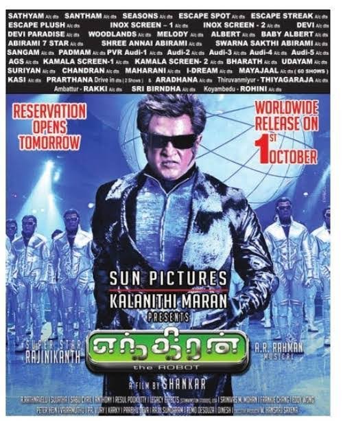 tjp_rajinism's tweet photo. @elonmusk Watch this epic Indian film.
#12YearsOfIndustryHitEnthiran
#12YearsOfEnthiran
#Rajinikanth𓃵
#Jailer The Boss. https://t.co/LiWeaKJGFt
